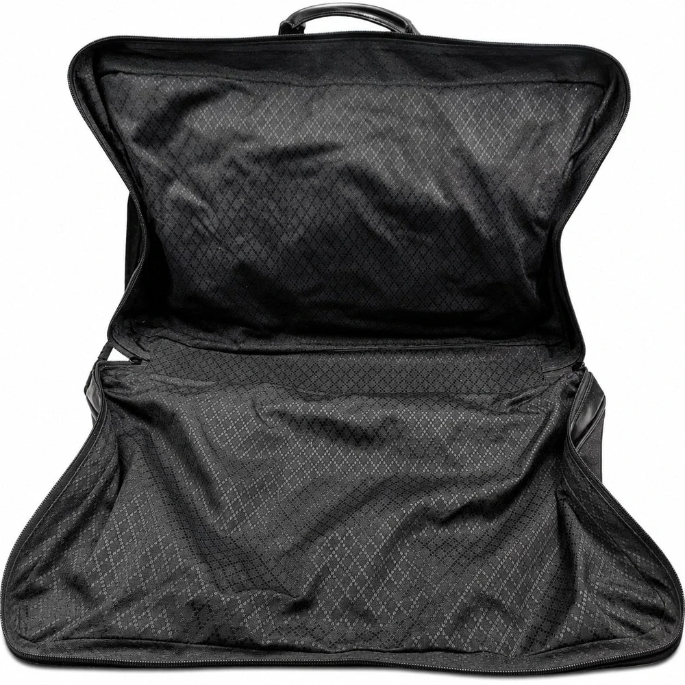 Authentic Vintage Gucci Black Nylon Travel Weekender Bag Made Italy COA
